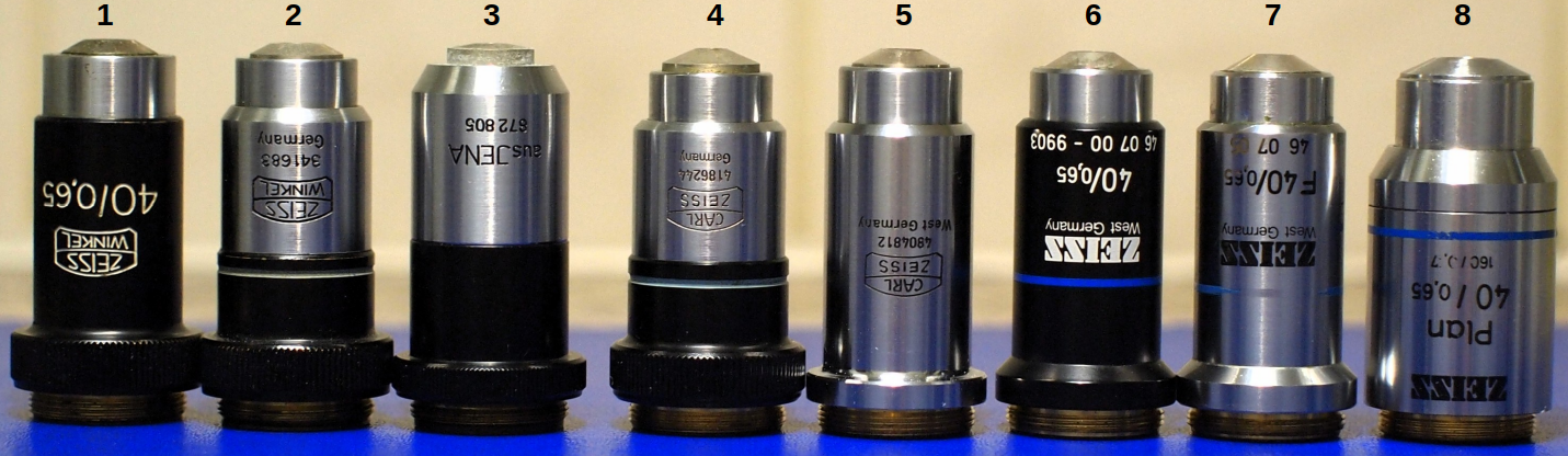 The achromatic objectives from Zeiss and Zeiss-Winkel The achromatic objectives from Zeiss and Zeiss-Winkel